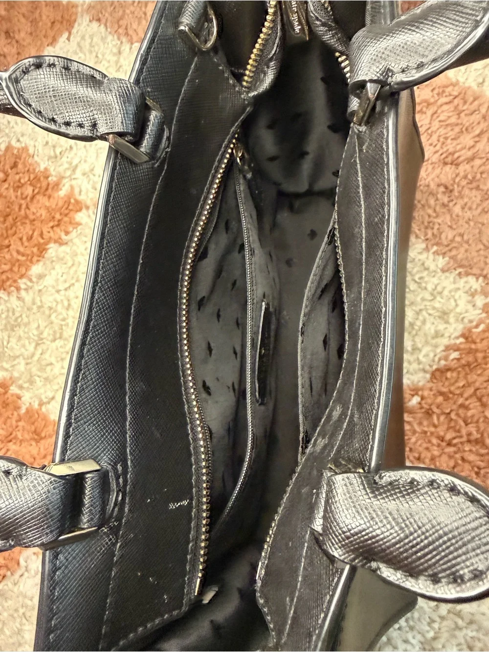 Kate Spade New York Black Leather Satchel